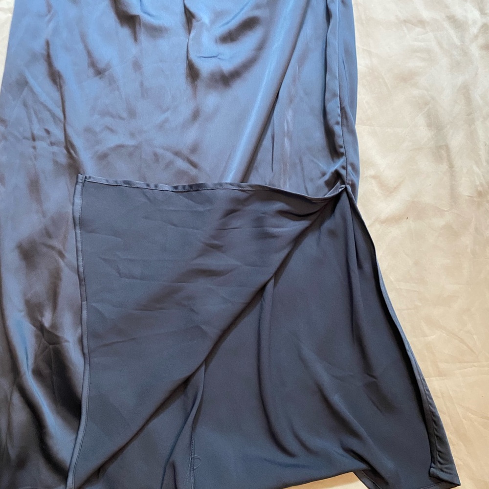 a new day Blue Satin Midi Dress - Picture 5 of 9